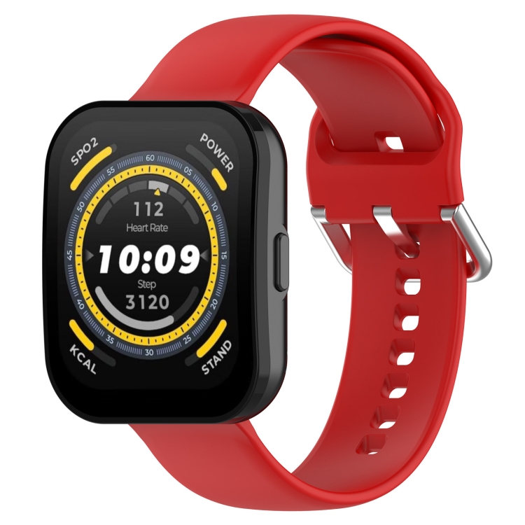 SILICONE Cserélhető szíj Amazfit Bip 5 piroshoz akciós termékkép 1