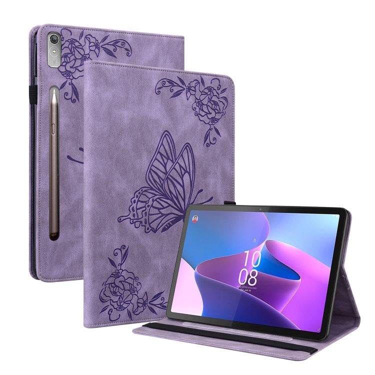 ART BUTTERFLY Lenovo Tab P12 lila pénztárcahuzat akciós termékkép 1