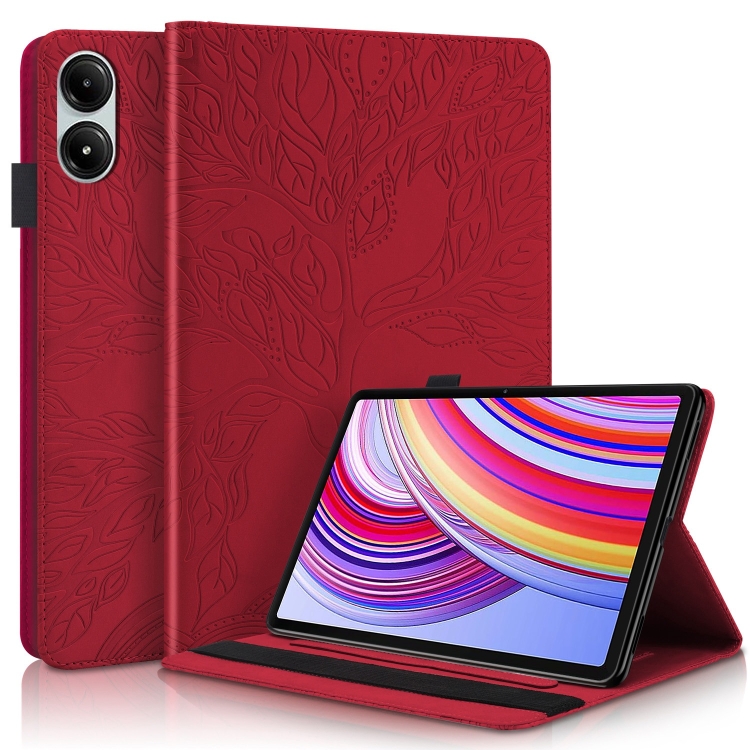 ART TREE Flip tok Xiaomi Redmi Pad Pro / Pad-hoz 5G piros akciós termékkép 1