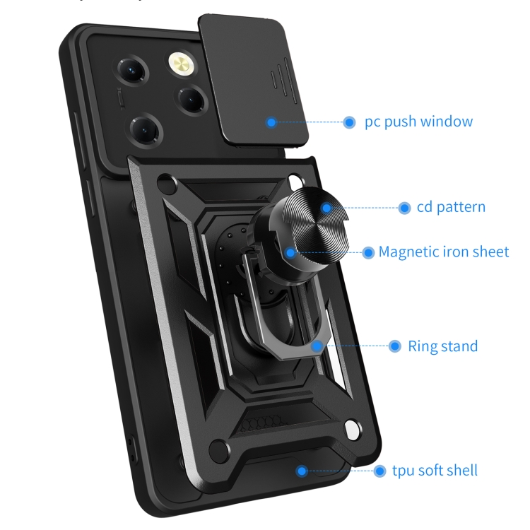 RING KAMERA Fedél tartóval Infinix Hot 40 / Hot 40 Pro piroshoz termék 2. képe