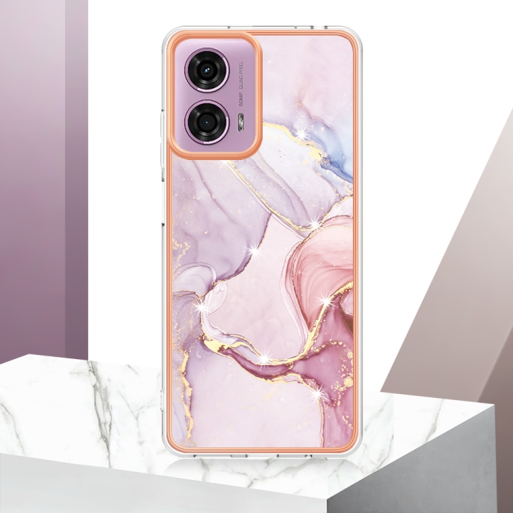 IMD MARBLE Védőburkolat a Motorola Moto-hoz G04 / G24 / G24 Power ROSE GOLD termék 2. képe
