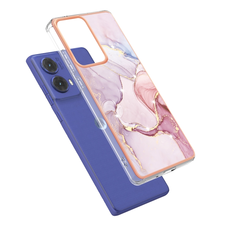 IMD MARBLE Védőburkolat: Motorola Moto G85 5G ROSE GOLD termék 2. képe