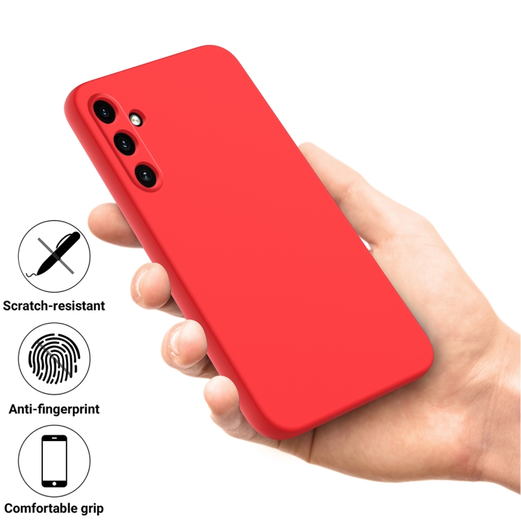 RUBBER Védőburkolat Samsung Galaxy A35 5G piros termék 2. képe