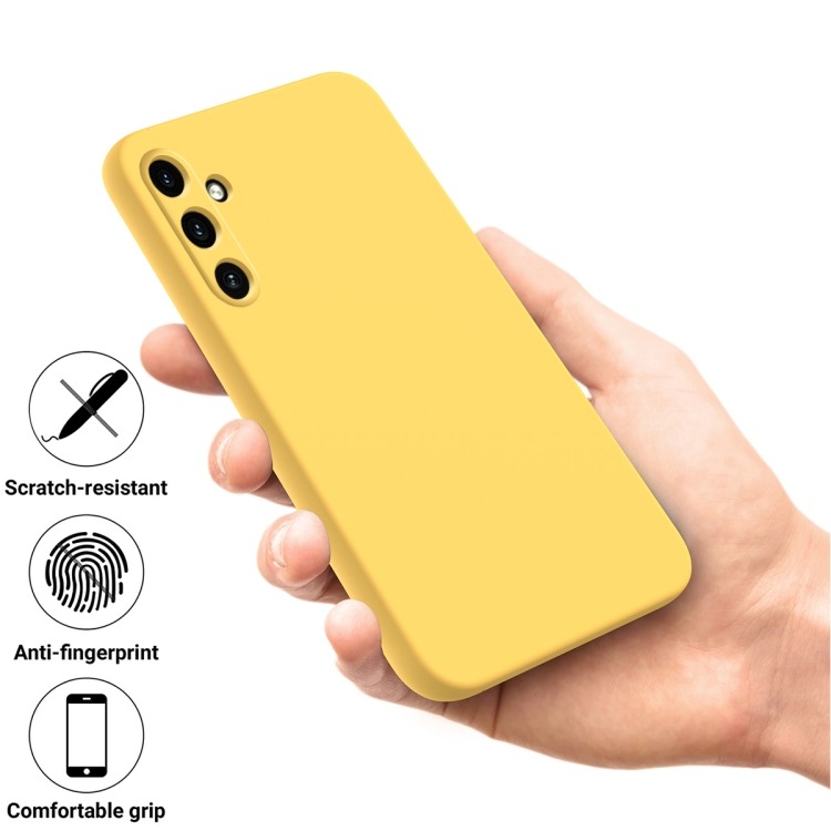 RUBBER Védőburkolat Samsung Galaxy A35 5G sárga termék 2. képe