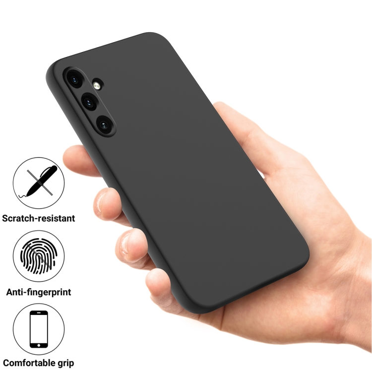 RUBBER Védőburkolat Samsung Galaxy A35 5G fekete termék 2. képe