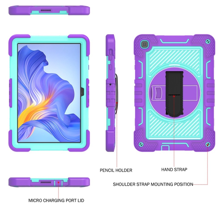 SOLID Tartós huzat Honor Pad X8 lila-mentolhoz termék 2. képe