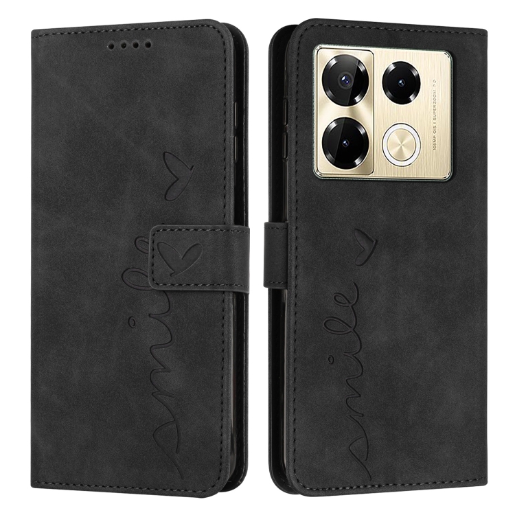 ART SMILE pénztárca tok pánttal Infinix Note 40 Pro / 40 Pro+ 5G fekete termék 2. képe