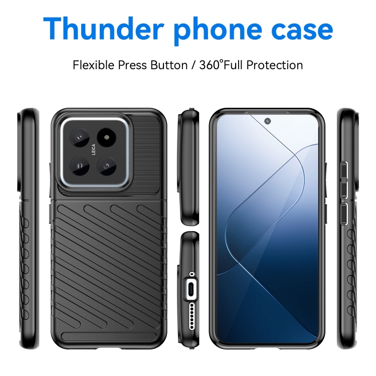 THUNDER Védőtok Xiaomi 14 fekete termék 2. képe