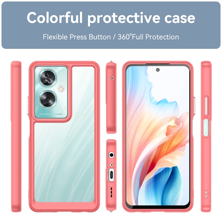 CRYSTAL Védőburkolat Oppo A79 5G piros termék 2. képe