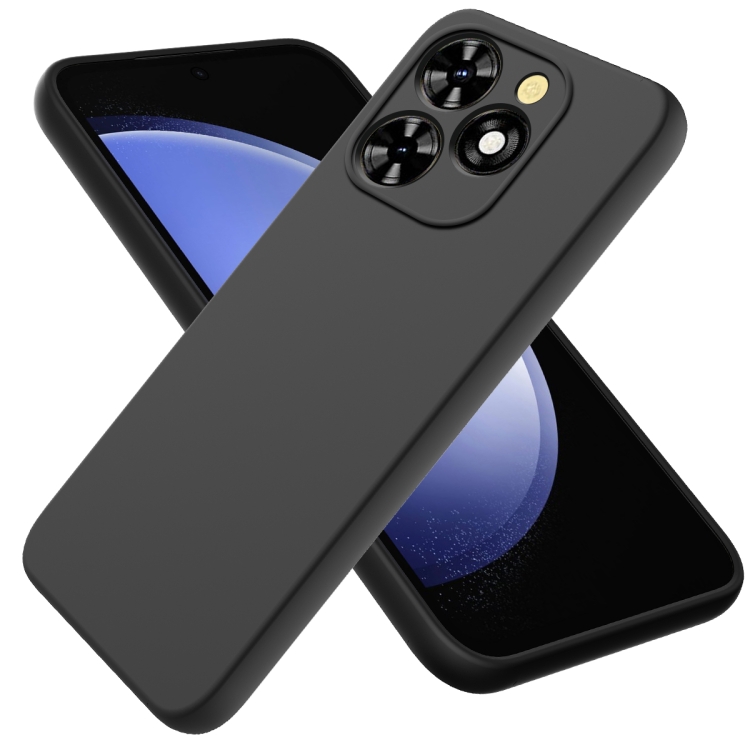 RUBBER Tecno Spark 20 Pro fekete védőburkolata akciós termékkép 1