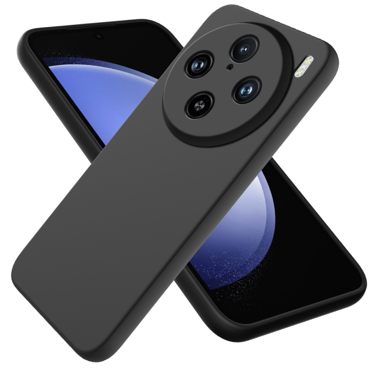 RUBBER Vivo X100 Pro 5G védőburkolat fekete akciós termékkép 1