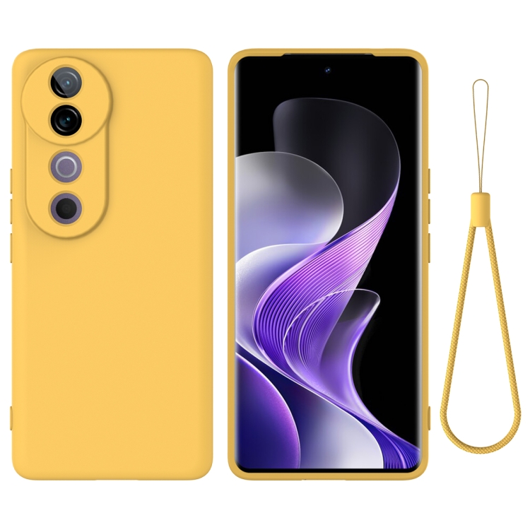 RUBBER Védőburkolat Vivo V40 5G sárga akciós termékkép 1
