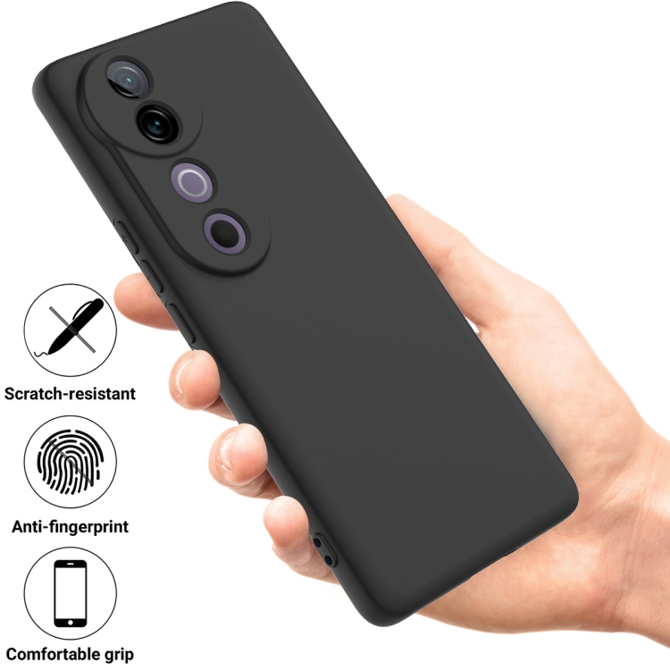 RUBBER Védőburkolat Vivo V40 5G fekete termék 2. képe