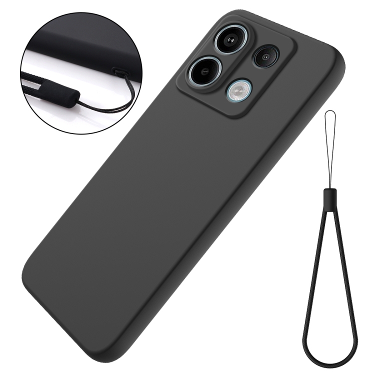 RUBBER Xiaomi Redmi Note 13 Pro 5G / Xiaomi Poco X6 5G védőburkolat fekete termék 2. képe