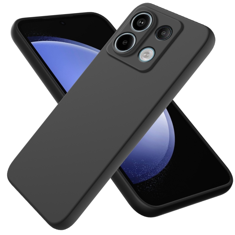 RUBBER Xiaomi Redmi Note 13 Pro 5G / Xiaomi Poco X6 5G védőburkolat fekete akciós termékkép 1