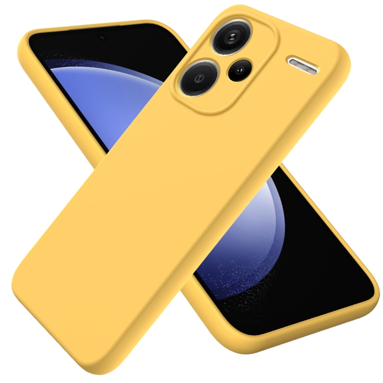 RUBBER Xiaomi Redmi Note 13 Pro+ 5G védőburkolat sárga akciós termékkép 1