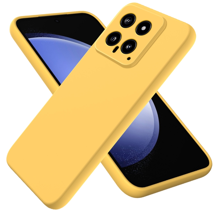 RUBBER Xiaomi 14 sárga védőburkolat akciós termékkép 1