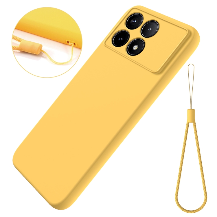 RUBBER Xiaomi Poco X6 Pro 5G védőburkolat sárga termék 2. képe