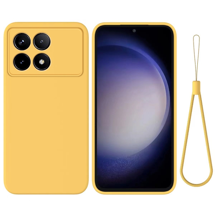 RUBBER Xiaomi Poco X6 Pro 5G védőburkolat sárga akciós termékkép 1