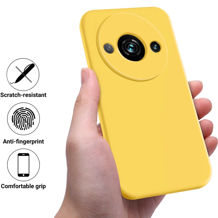 RUBBER Védőburkolat Xiaomi Redmi A3 sárga termék 2. képe