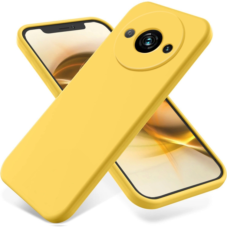 RUBBER Védőburkolat Xiaomi Redmi A3 sárga akciós termékkép 1