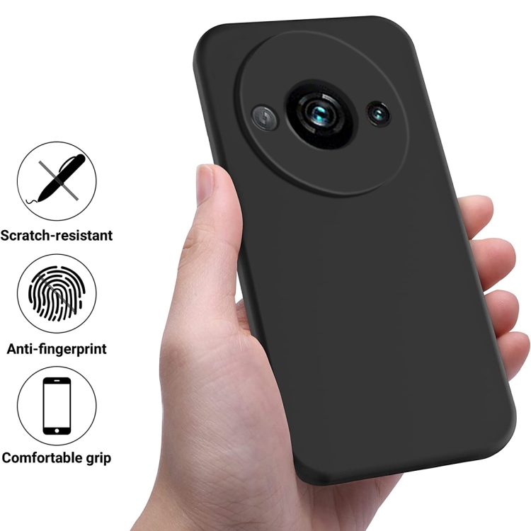 RUBBER Védőburkolat Xiaomi Redmi A3 fekete termék 2. képe