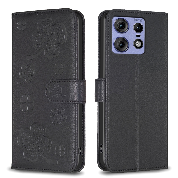 ART CLOVER Motorola Edge 50 Pro pénztárcahuzat fekete akciós termékkép 1