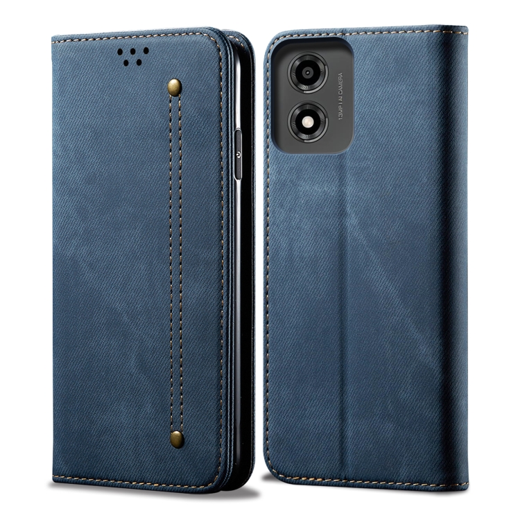 DENIM pénztárcahuzat Motorola Moto-hoz E14 kék akciós termékkép 1
