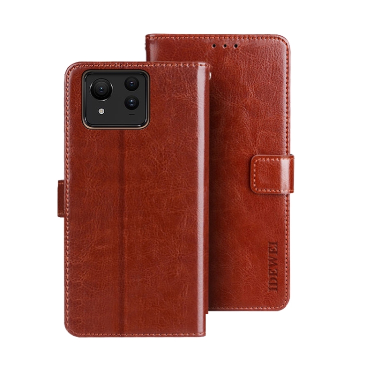 IDEWEI Wallet tok Asus Zenfone 11 Ultra barna akciós termékkép 1