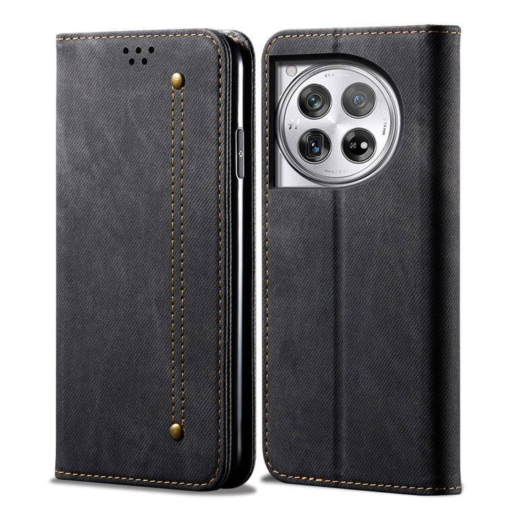 DENIM pénztárcahuzat OnePlus 12-hez fekete akciós termékkép 1