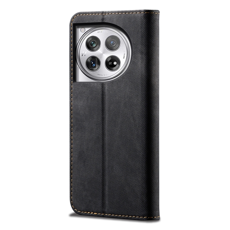 DENIM pénztárcahuzat OnePlus 12-hez fekete termék 2. képe