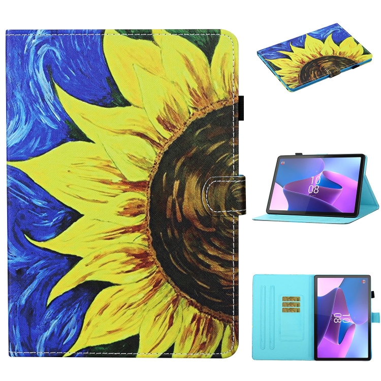 ART Összecsukható tok Lenovo Tab P12 SUN FLOWER készülékhez termék 2. képe