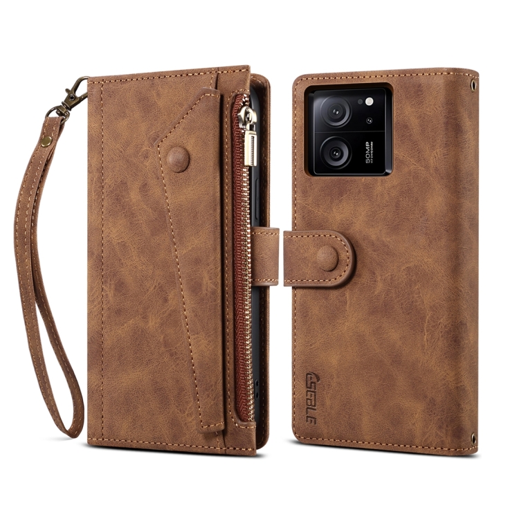 RFID Wallet tok Xiaomi 13T / 13T Pro barna akciós termékkép 1