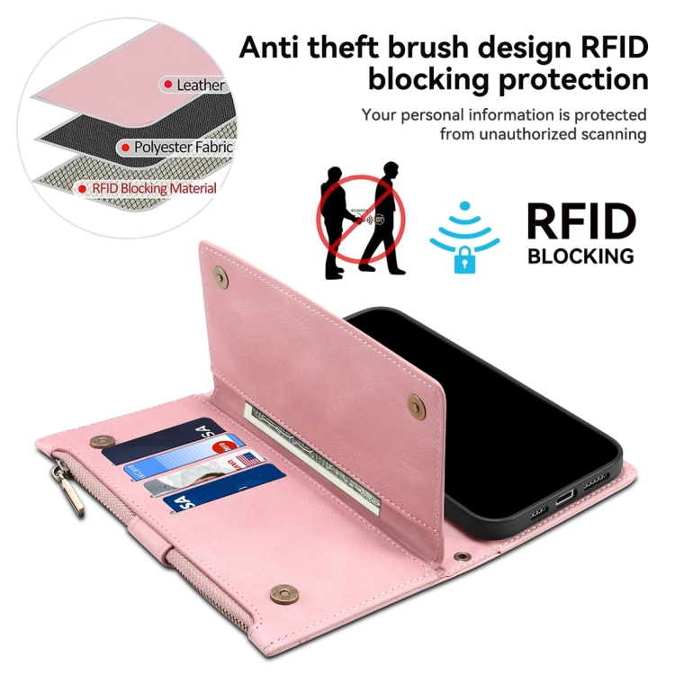 RFID Wallet tok Xiaomi 13T / 13T Pro pinkhez termék 2. képe