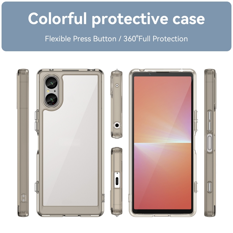 CRYSTAL Védőburkolat Sony Xperia 5 V szürke termék 2. képe