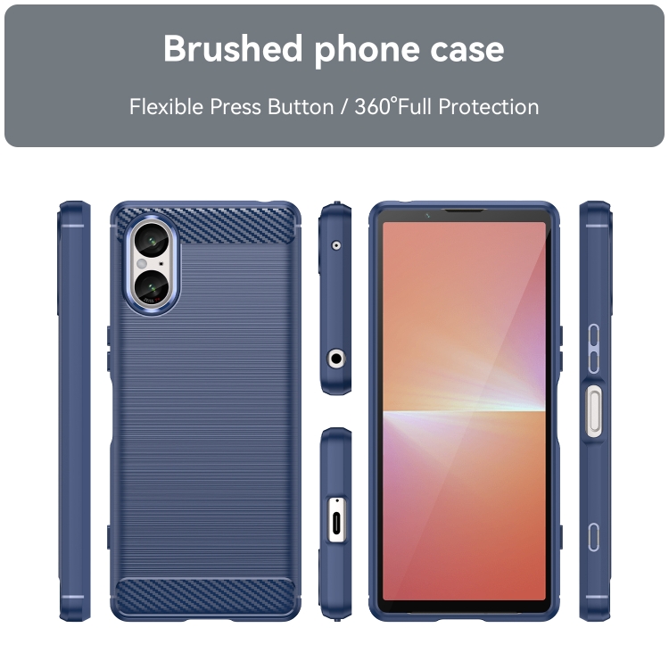 FLEXI TPU Védőburkolat Sony Xperia 5 V kék termék 2. képe