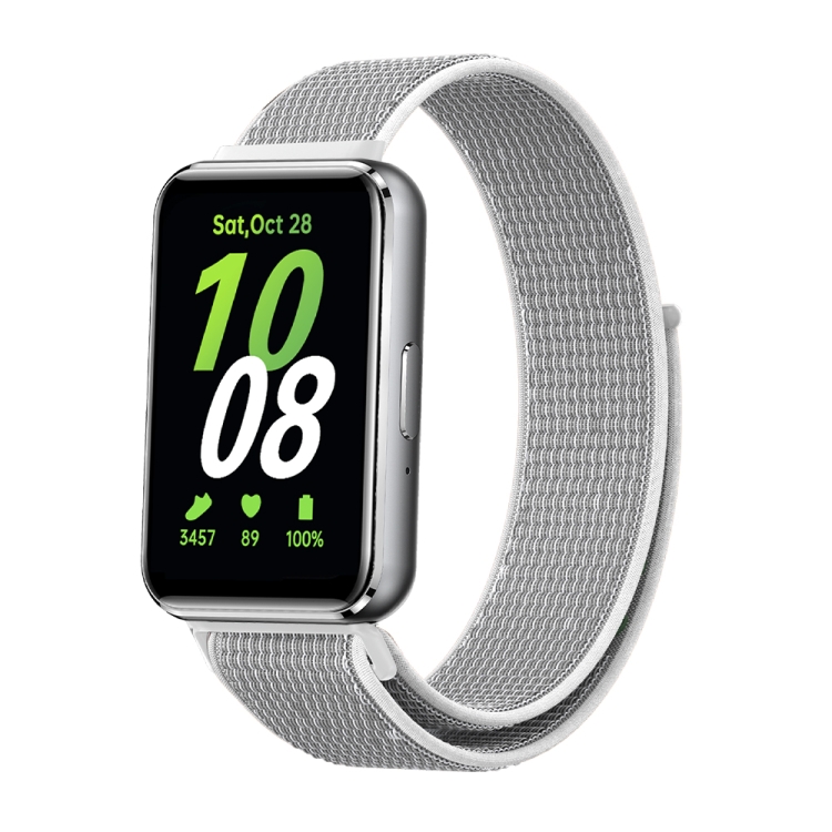 NYLON szíj Samsung Galaxy Fit3-hoz fehér-szürke akciós termékkép 1