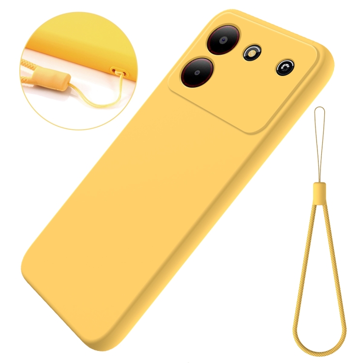 RUBBER Védőtok ZTE Blade A54 sárga termék 2. képe