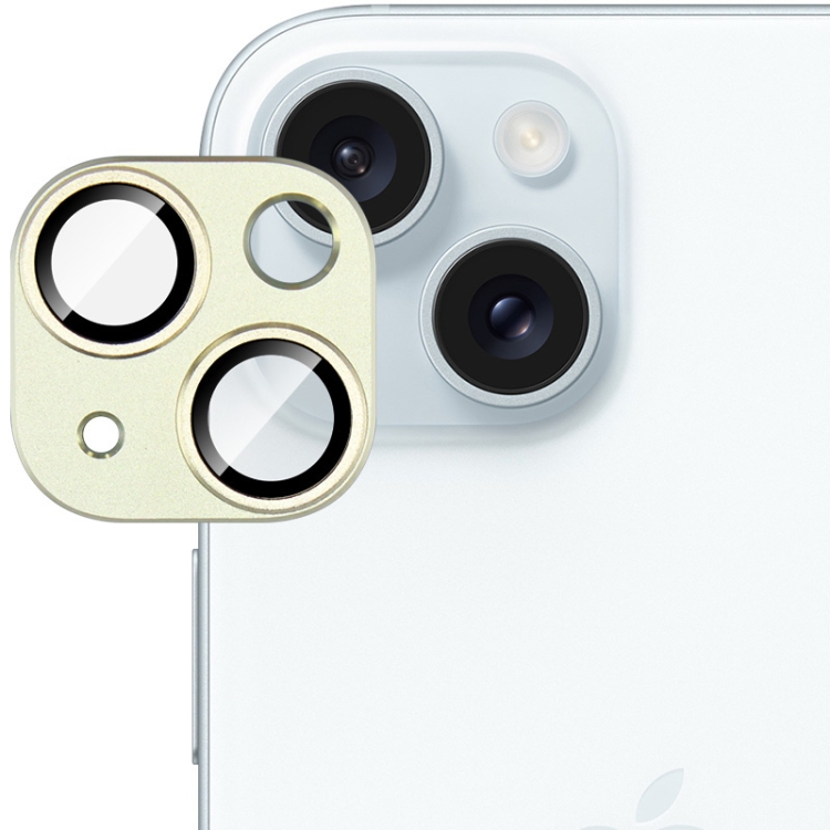 IMAK FULL METAL COVER Fényképezőgép üveg Apple iPhone 15 / 15 Plus arany akciós termékkép 1