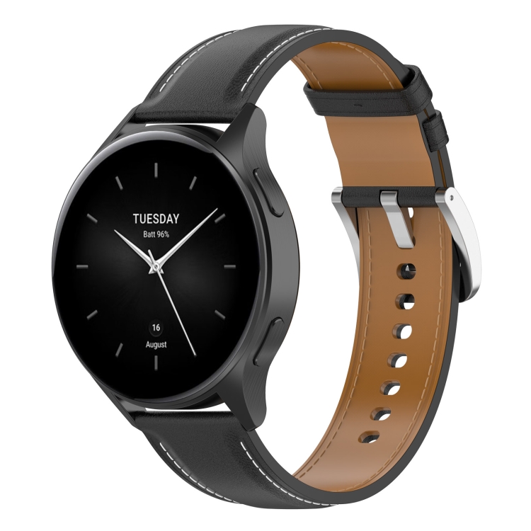 LEATHER Bőrszíj a Xiaomi-hoz Óra 2 fekete akciós termékkép 1