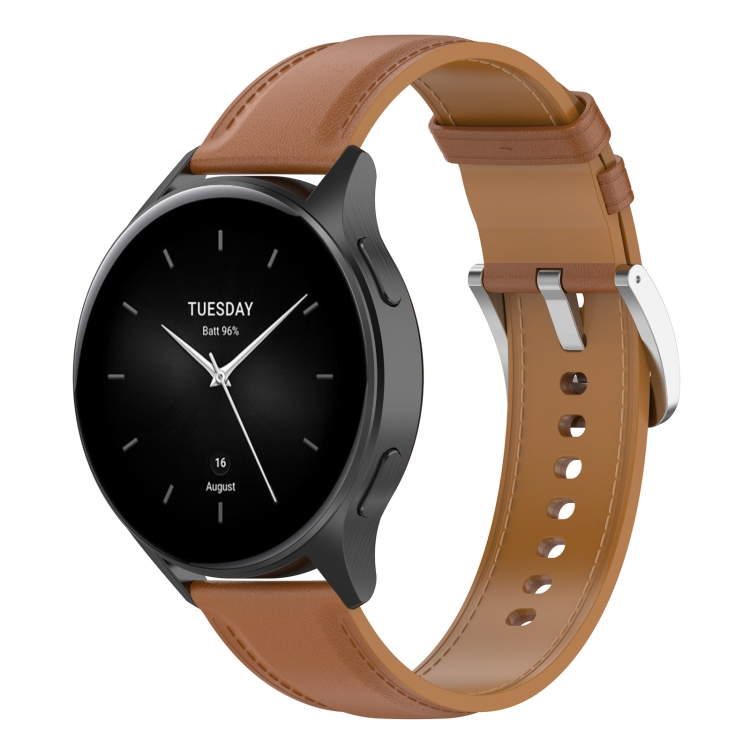 LEATHER Bőrszíj a Xiaomi-hoz Óra 2 világosbarna akciós termékkép 1