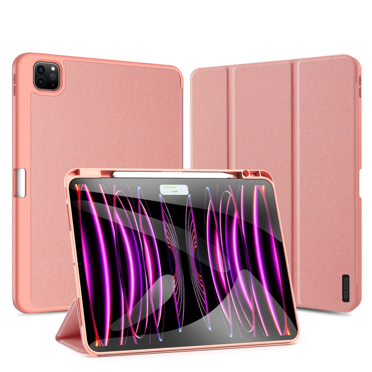DUX DOMO Flip tok a Apple iPad Pro 13 2024 rózsaszínhez akciós termékkép 1