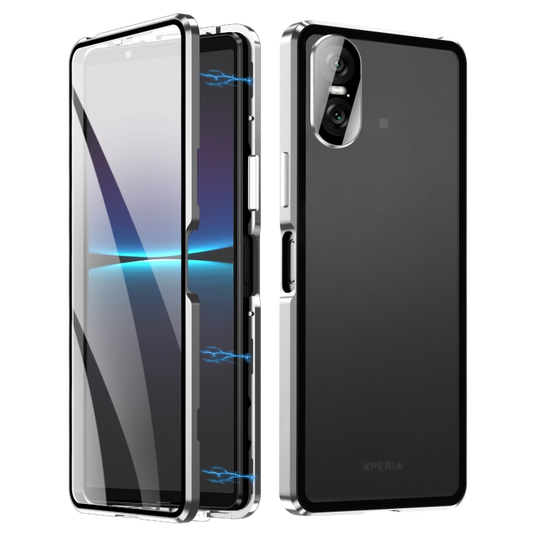 Mágneses borító 360 Sony Xperia 10 VI ezüsthöz akciós termékkép 1