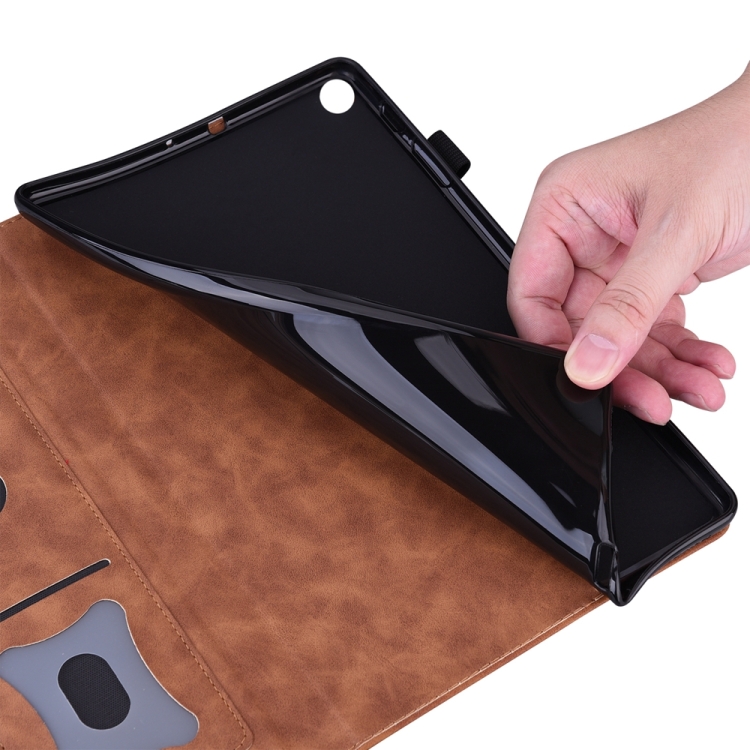 FLATY Flip tok Apple iPad Pro 13 2024 barna színhez termék 2. képe