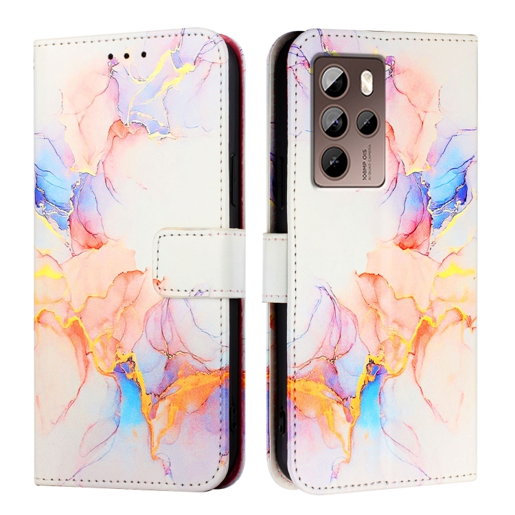 ART MARBLE pénztárcavédő HTC U24 Pro készülékhez WHITE NARANCS akciós termékkép 1