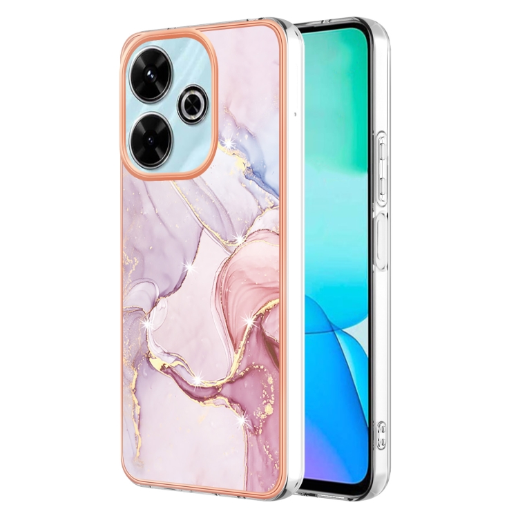 IMD MARBLE Védőburkolat Xiaomi Redmi 13 ROSE GOLD-hoz akciós termékkép 1