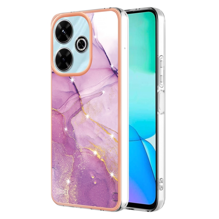 IMD MARBLE Védőburkolat Xiaomi Redmi 13 PURPLE-hoz akciós termékkép 1