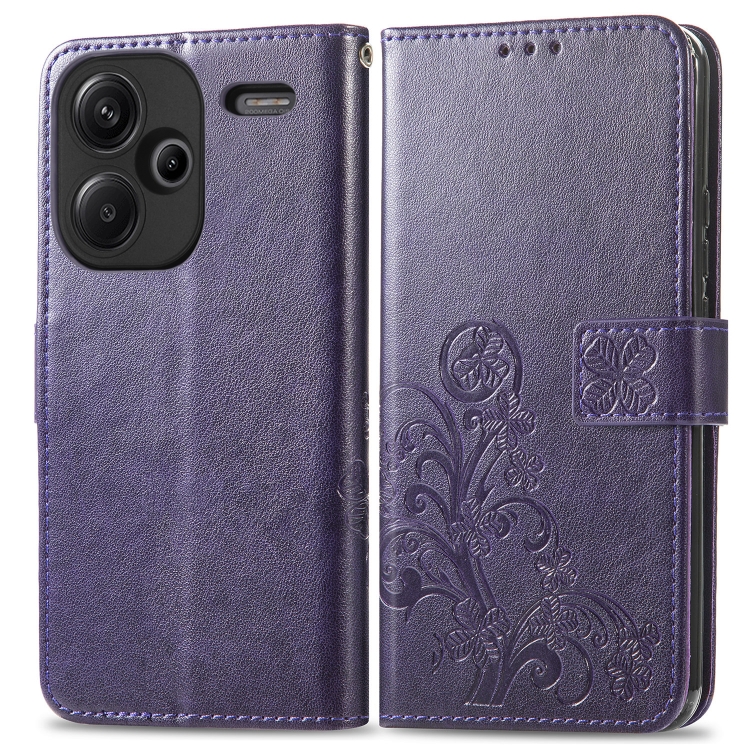 ART FLOWER S pénztárca tok Xiaomi Redmi Note 13 Pro+ 5G lila telefonhoz akciós termékkép 1