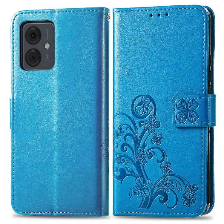 ART FLOWER S pénztárca tok Motorola Moto G14 kék akciós termékkép 1