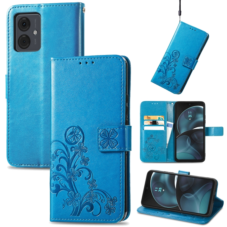 ART FLOWER S pénztárca tok Motorola Moto G14 kék termék 2. képe